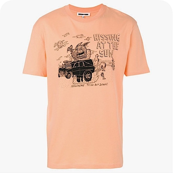 🆕 MCQ Hissing At The Sun T Shirt by McQ Alexander McQueen MENS SIZE small